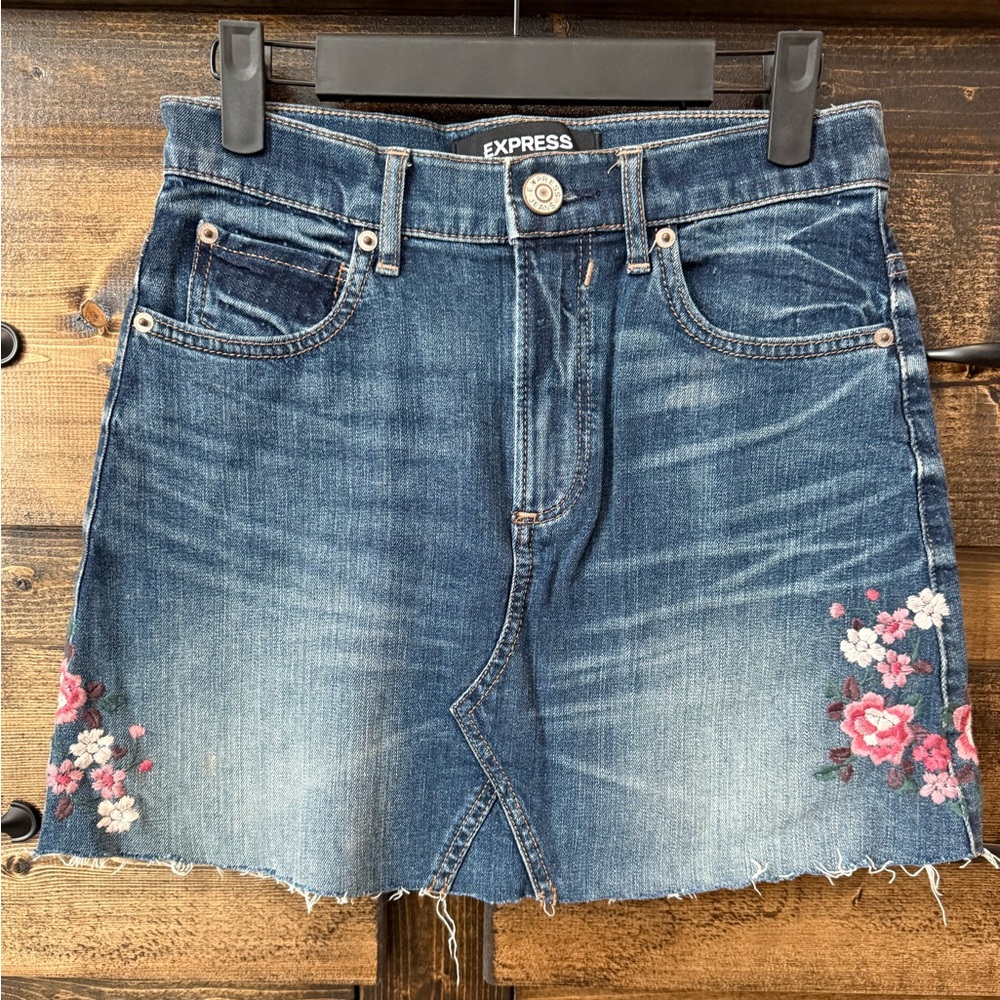 Mini Jean Skirt